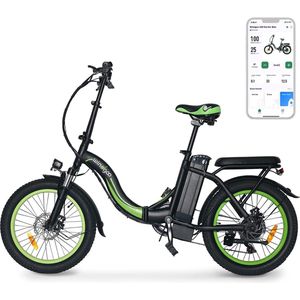 Windgoo E20 Urban- Elektrische Fiets -  E-bike - 20Inch - 12.5Ah - APP - Fat Tire - 7 Speed Shimano