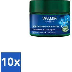 WELEDA - Nachtcrème Versterkend - Blauwe Gentiaan & Edelweiss - 40 ml - Bulkverpakking - 10 stuks