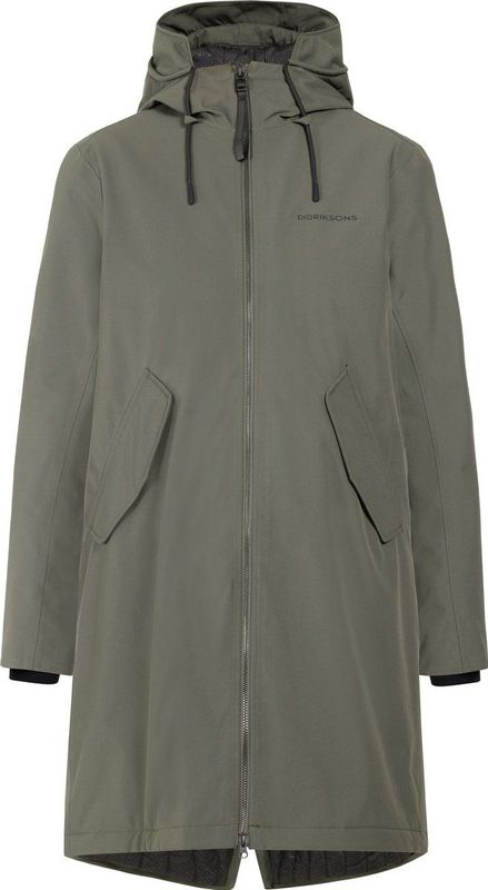 Didriksons FIA WNS PARKA Dames Outdoorjas - Deep Green - Maat 36