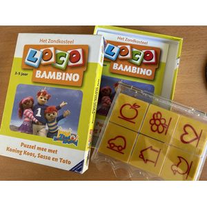 Loco Bambino - Pakket - Zandkasteel - Puzzel mee met Koning Koos, Sassa & Toto - 3/5 Jaar