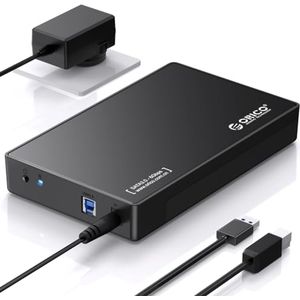 Externe HDD Behuizing USB 3.0 voor 3.5/2.5"" SATA Schijven tot 16TB met Toolloos Ontwerp en UASP Acceleratie