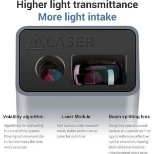 King Sdun Draagbare Laser Afstandsmeter - Meetbereik 60M - Intelligent Hoge Precisie - Elektronisch Liniaal - Meetapparaat