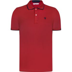 Felix Hardy - Polo Shirt - Rood - Korte Mouw - Katoenen Pique