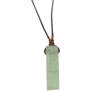 NiSy.nl Luxe Healing Crystal Ketting | Chakra Reiki Hanger | Natuursteen | Green Strawberry