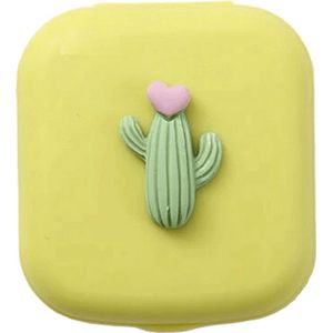 DrPhone LensGuard – Contactlenzen Opbergdoosje – Ingebouwde Spiegel – Lenzenzuignap – Lenzenvloeistof Flesje – Groen