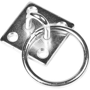 Benson Oogplaat met ring - ijzer - verzinkt - 50 x 50 mm