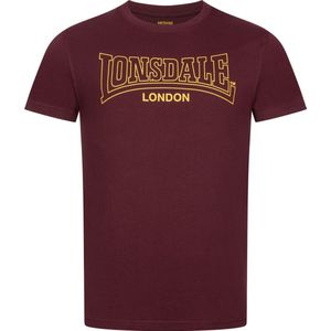 Lonsdale - Beanley - T-shirt - Zwart/Navy/Oxblood - Normale Passform - Dreierpack
