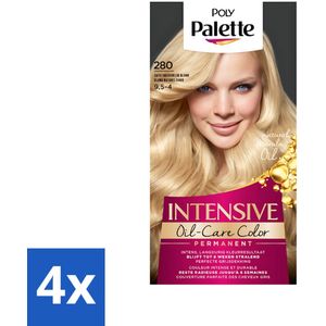Poly Palette - Haarverf - Zacht Natuurlijk Blond 280 - 115ml - Voordeelverpakking - 4 stuks