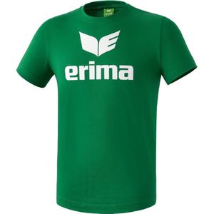 Erima Promo T-Shirt Kinderen - Smaragd / Wit | Maat: 116