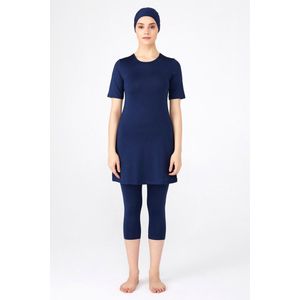 Burkini Adasea, muslim swimwear, dames , Neutral blauw, maat 34