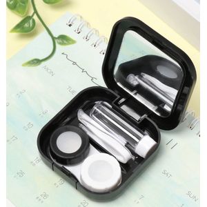 ixen - Lenzendoosje - Zwart - 5 delig - Compleet Contactlenzen Accessoire Setje