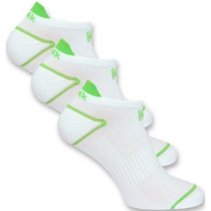 Norfolk - 3 paar - Anti Blaren Sportsokken met Cushion - Eco-vriendelijke Repreve® Low Cut Hardloopsokken - Sneakersokken - Enkelsokken - Wit - Maat 39-42 - Caretta