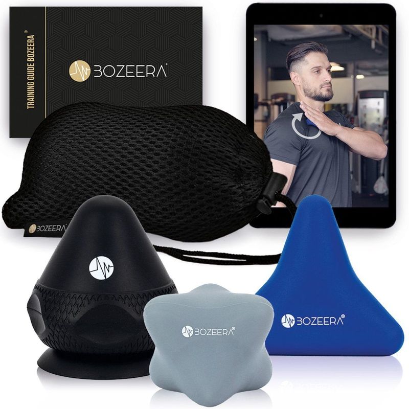 Triggerpoint Drukknop Set - Massage - Met Zuignap - 3 Stuks - Inclusief Video Handleiding