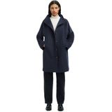 Selected - Vinni - Jas - Knielengte - Hoge Hals - Raglanmouwen - Knoopsluiting