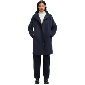 Selected - Vinni - Jas - Knielengte - Hoge Hals - Raglanmouwen - Knoopsluiting