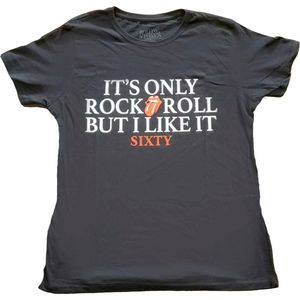 The Rolling Stones - Sixty It's Only R&R But I Like It Dames T-shirt - S - Zwart