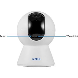 Bolmans - Camera - Camerabewaking - Huisdiercamera - Hondencamera - Indoor Camera - Pet Cam - Huisdiercamera met App - Wit - Incl. Geheugenkaart