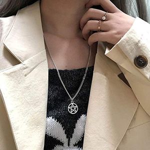 Vintage Ster Hanger Ketting - Sierlijke Pentagram Ketting voor Vrouwen