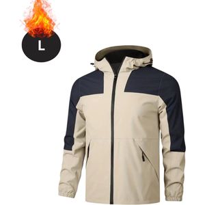 Nivard Windjas Voor Heren - Parka - Lente & Herfst - Jas - Volwassen - Windjack - Windbreaker - Rits - Kaki - Maat S