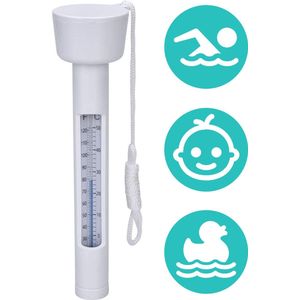 Zwembad Thermometer - Drijvend - Water Thermometer - voor o.a. Babybad, Bad, Zwembad, Bubbelbad