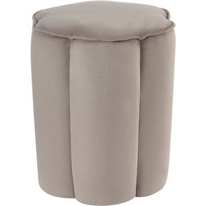 TAPPEN - Poef - Taupe - Fluweel