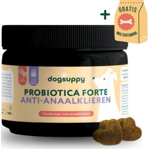Anti-Anaalklieren | Probiotica Forte | Tegen Verstopte & Ontstoken Anaalklieren | 100% Natuurlijk | +3 miljard Probiotica per snoepje | FAVV goedgekeurd | Probiotica Hond | Hondensupplementen | Hondensnack | Geschenk per bestelling | 60 hondenkoekjes