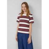 T-shirt - Cropped - Katoen - Met Strepen
