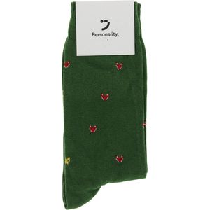 Personality. Socks | Vosjes donkergroen | Herensokken | maat 41-46