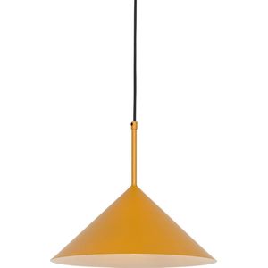 QAZQA triangolo - Design Hanglamp - 1 lichts - Ø 35 cm - Geel - Woonkamer | Slaapkamer | Keuken