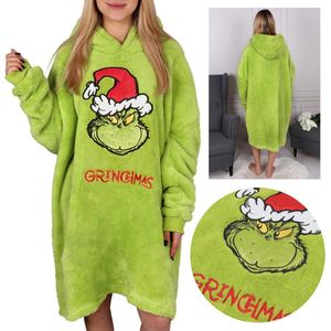 Grinch groene unisex sweater, kamerjas, capuchondeken, snuddie