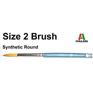 Italeri - 2 Brush Synthetic Round (Ita51205) - modelbouwsets, hobbybouwspeelgoed voor kinderen, modelverf en accessoires