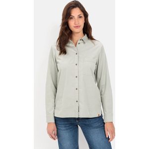 camel active Corduroy blouse van puur katoen - Maat womenswear-S - Groen
