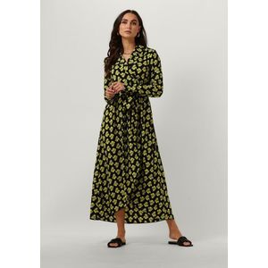 Colourful Rebel Vivian Big Flower Maxi Dress Jurken Dames - Kleedje - Rok - Jurk - Geel - Maat XXL