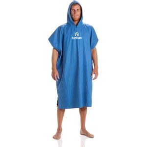 Surf logic microfiber omkleed poncho blauw