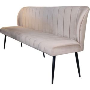 Eetkamerbank 200cm Sally velvet champagne eetbank