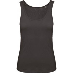 Tank Top Dames L B&C Mouwloos Black 100% Katoen