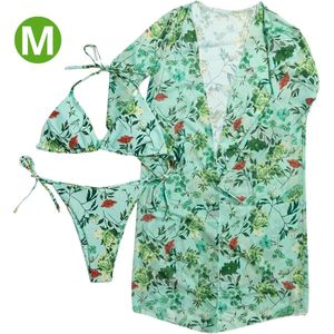 Bovista Bikini Dames - Meisjes Bikini - Badpak - Push Up - Vrouwen Badkleding - Zwemmen - Sexy Set - Top & Broekje - Smaragd Groen - Maat M