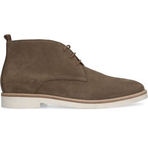 Sacha - Heren - Taupe suède veterboots - Maat 46