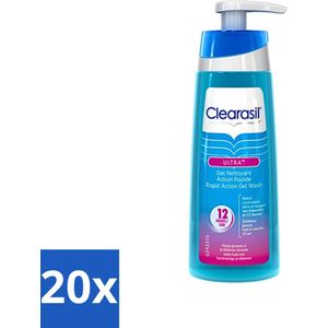 20 x Clearasil Ultra Rapid Action Wasgel 200 ml - Acne - Clearasil - Ultra Rapid Action - Milde Reiniging
