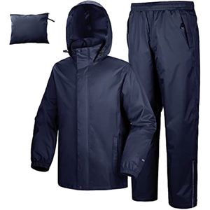 Waterdicht Regenpak voor Dames en Heren - Reflecterend, Opvouwbaar en Winddicht