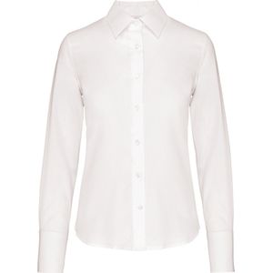 Kariban Dames non-iron blouse lange mouwen K538 - White - 3XL