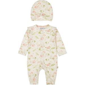 Dirkje - 1 pce babysuit ls + hat Off white - maat 74
