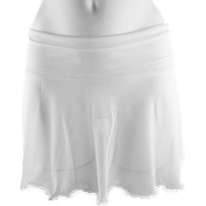 BamBella® - Erotische rok - Onesize - Doorzichtig doorschijnend stretch Wit