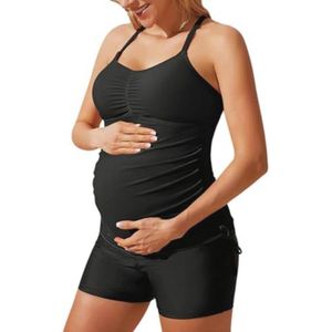 Zwangerschaps Tankini Badpakken Set - Comfortabele en Verstelbare Badmode