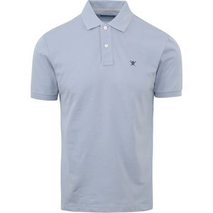 Hackett - Polo Lichtblauw - Slim-fit - Heren Poloshirt Maat XL