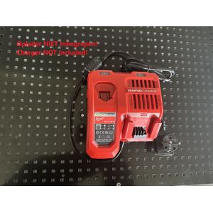 Houder geschikt voor Milwaukee M12-18FC Oplader - Wandbevestiging - Wall Mount - ! OPLADER NIET INBEGREPEN ! - AUB Beschrijving lezen!