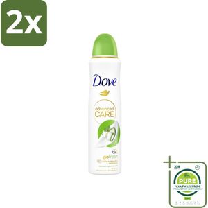 Dove – Deodorant Spray – Cucumber & Green Tea – 150 ml - Voordeelverpakking - 2 stuks - Anti-transpirant spray - Deodorant spray