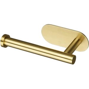 Toiletrolhouders - Papier Houder - WC Rolhouder - Badkamer Accessoires - Zonder Boren - goud - 16*7.8*4.5cm - RVS