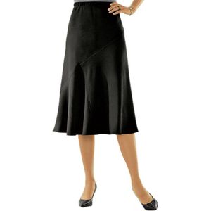 Lange uitlopende rok van stretchstof