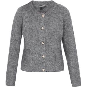 DreiMaster - Vintage - Gebreid Vest - Grijs Gemêleerd